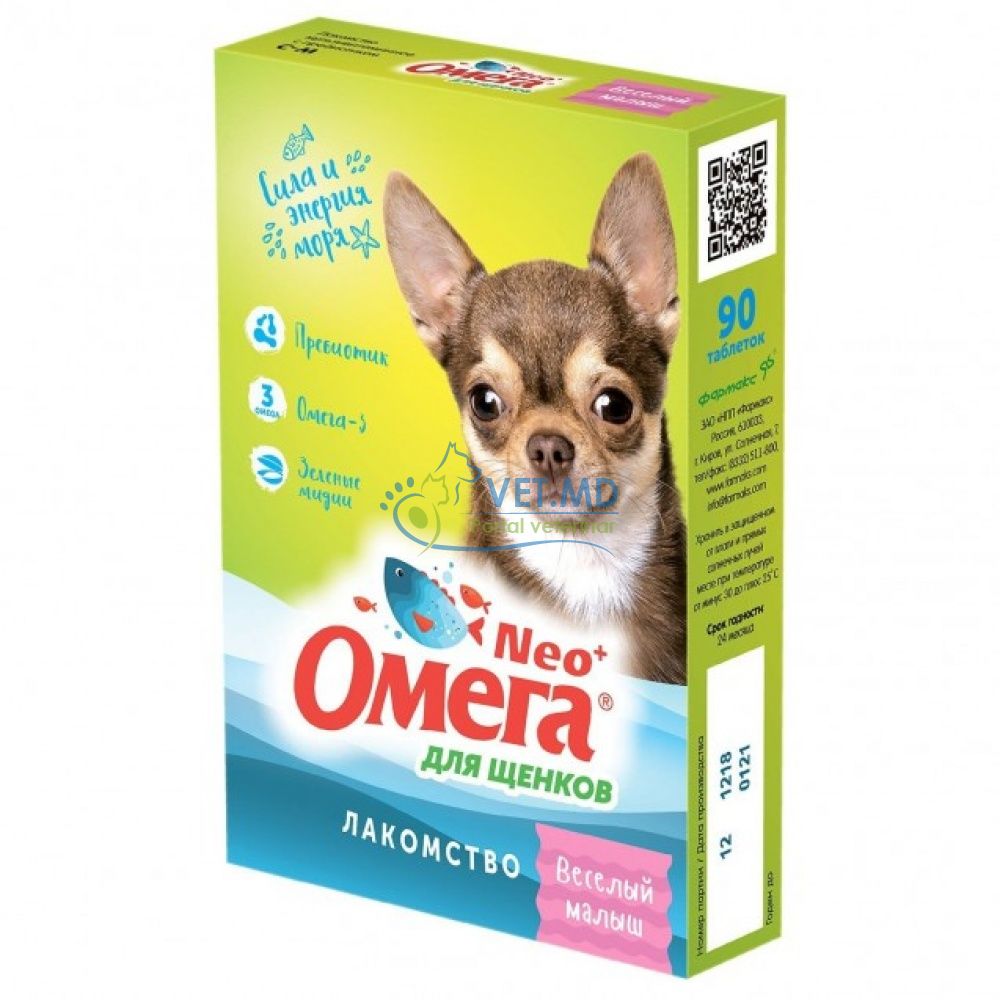 Omega Neo+ delicatesa multivitaminică pentru cățeluși, 60 pastile